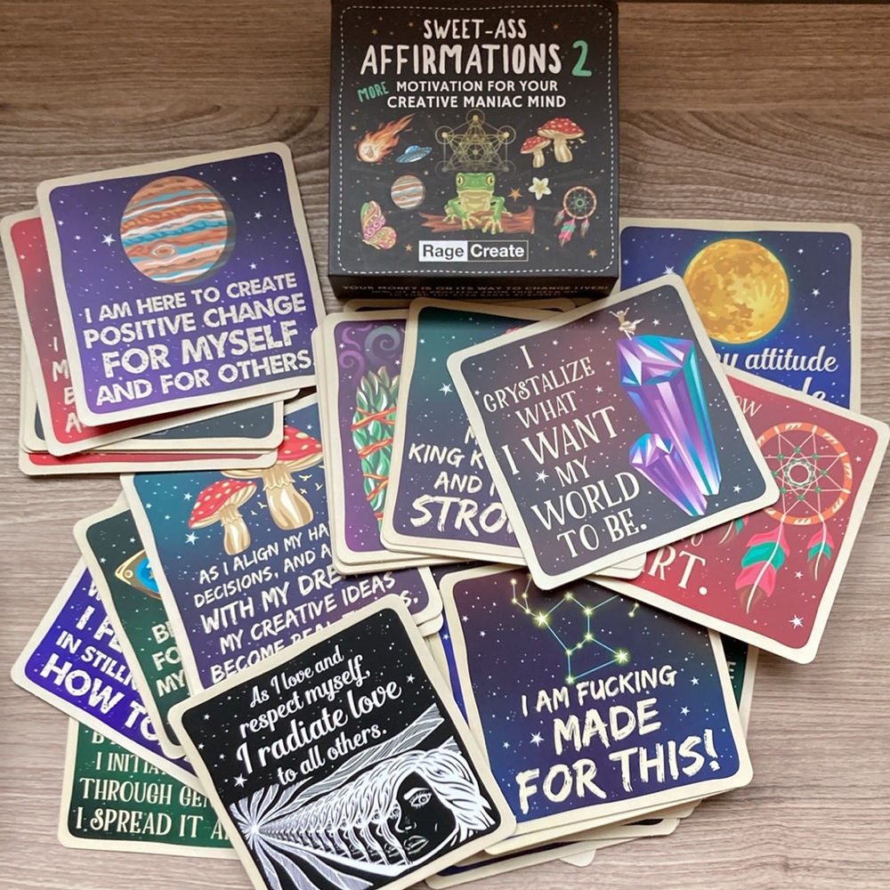 60 motivation affirmation cards positive thoughts fun constructive thinking
